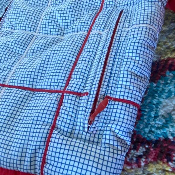 EUC Vintage Slalom Red White Blue Matching Ski Sweater & Jacket Fits a Small - Picture 4 of 11